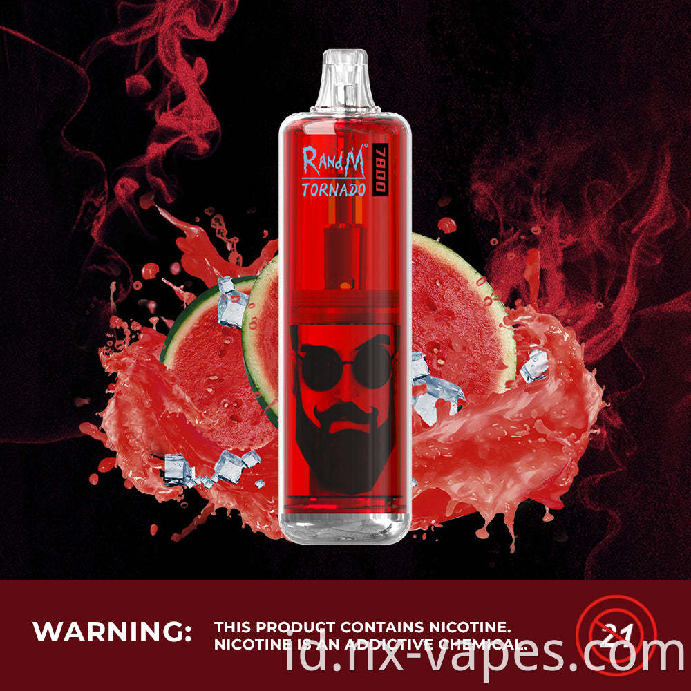 RANDM TORNADO 7800 LED DISPOSABLE VAPE
